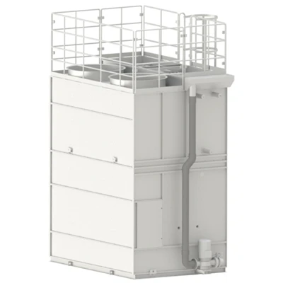 Condensator evaporativ cu flux compozit